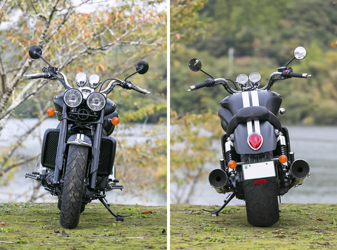 最新な サイレンサー Triumphロケット3ロードスターカスタムディープトーンサイレンサーとハイフロー TRIUMPH ROCKET  ROADSTER CUSTOM DEEP TONE SILENCERS and HIGH FLOW