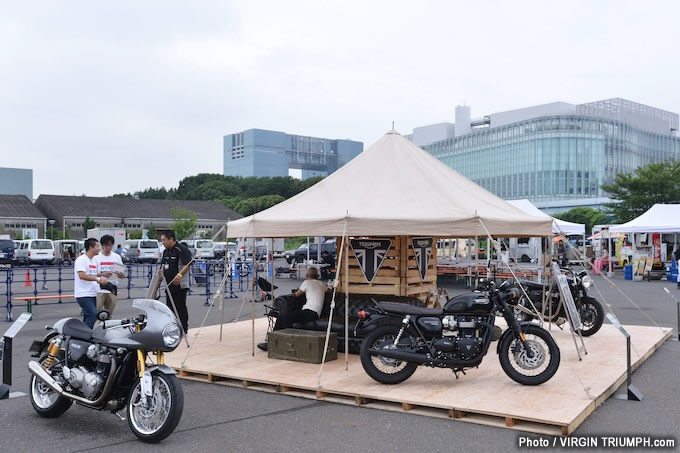 デウス バイクビルドオフで見かけたトライアンフカスタムの画像