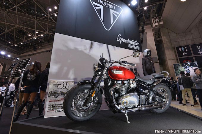 新型タイガーやスピードマスターが注目を集めた東京モーターサイクショー2018トライアンフレポートの画像