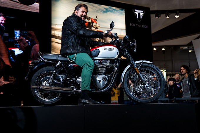 ト【EICMA2019レポート】「T120 Bud Ekins／T100 Bud Ekins Special Edition」に「THRUXTON RS」、「Bobber TFC」をワールドローンチの画像