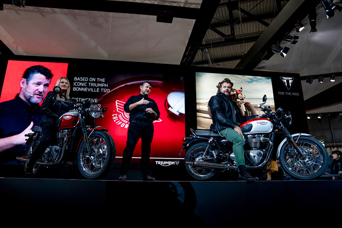 【EICMA2019レポート】「T120 Bud Ekins／T100 Bud Ekins Special Edition」に「THRUXTON RS」、「Bobber TFC」をワールドローンチの画像