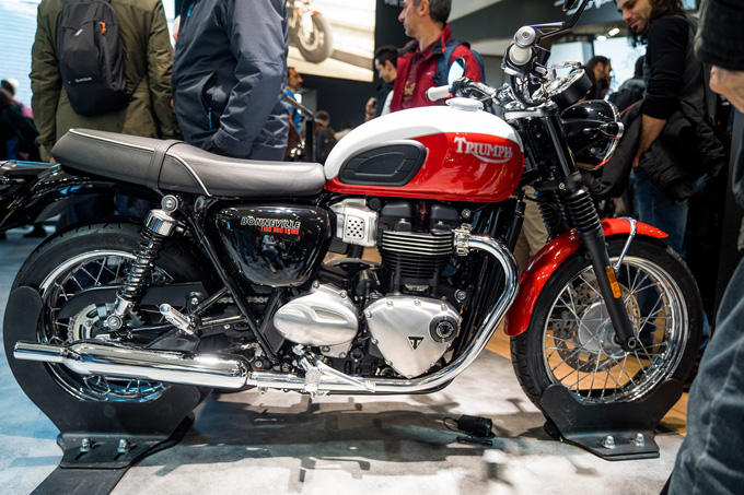 【EICMA2019レポート】「T120 Bud Ekins／T100 Bud Ekins Special Edition」に「THRUXTON RS」、「Bobber TFC」をワールドローンチの画像