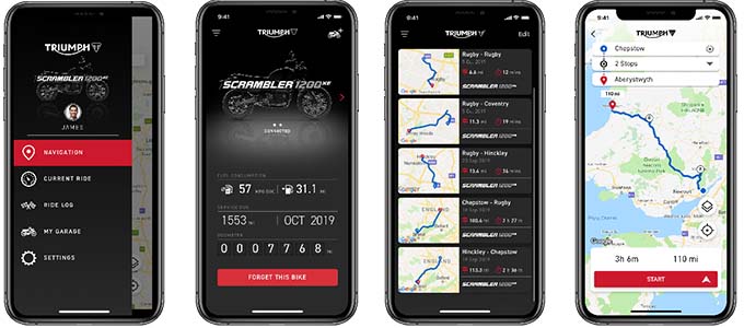 トライアンフオーナーが待ち焦がれた、新MY TRIUMPH コネクティビティシステムが12/21より発売開始！の画像
