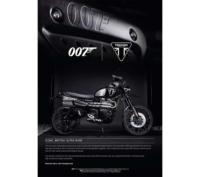 007のジェームス・ボンドモデル「TRIUMPH SCRAMBLER 1200 BOND EDITION」を発表 09画像