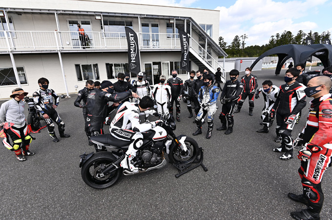 安全にスポーツライディングを楽しむためのサーキット講習会！「第4回 トライアンフ・ライディング・アカデミー(TRA)」 レポートの11画像