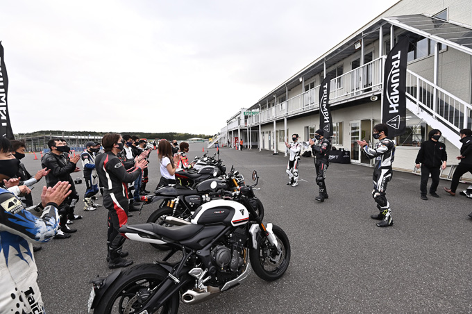 安全にスポーツライディングを楽しむためのサーキット講習会！「第4回 トライアンフ・ライディング・アカデミー(TRA)」 レポートの画像