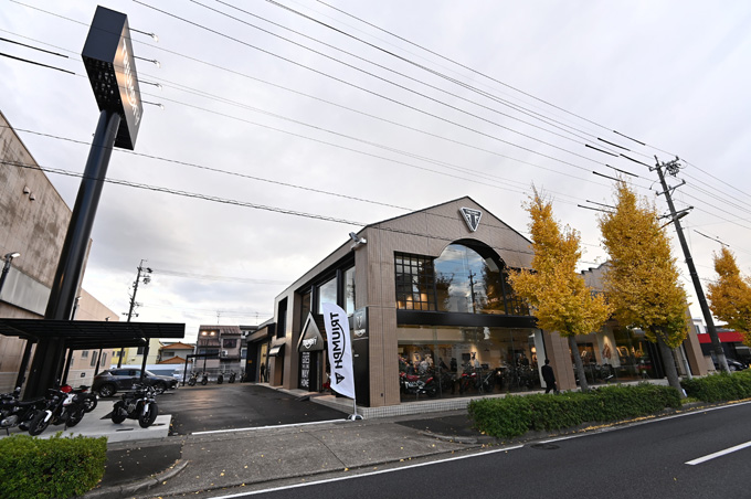 日本最大級の大型店舗、トライアンフ正規販売「トライアンフ名古屋」が11/27にグランドオープン！の01画像