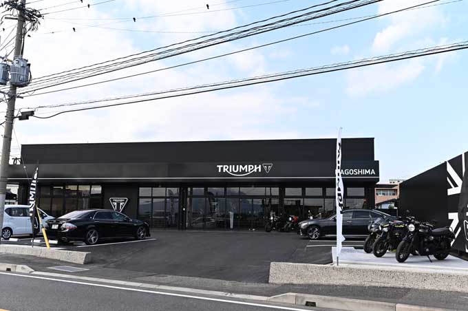 鹿児島初のトライアンフ正規販売店「トライアンフ鹿児島」がグランドオープン！の01画像