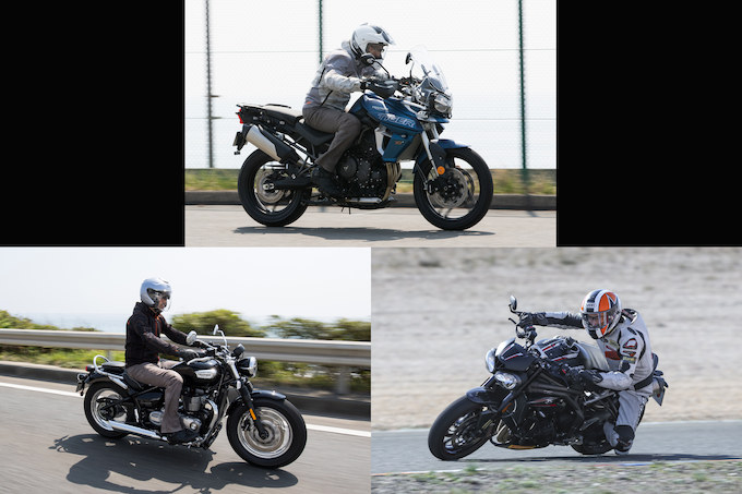 バイクをズバっと“言い”斬り！／トライアンフ3車種をひと言インプレ!!の画像