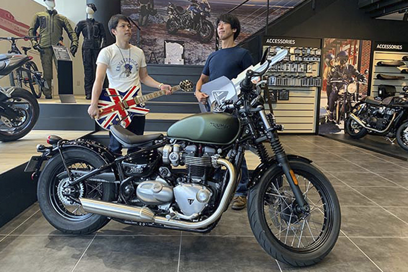 TRIUMPH トライアンフレザージャケットボンネビルスラクストンボバーt100 ボンネビルボバー（2019） トライアンフ オーナーズスナップ