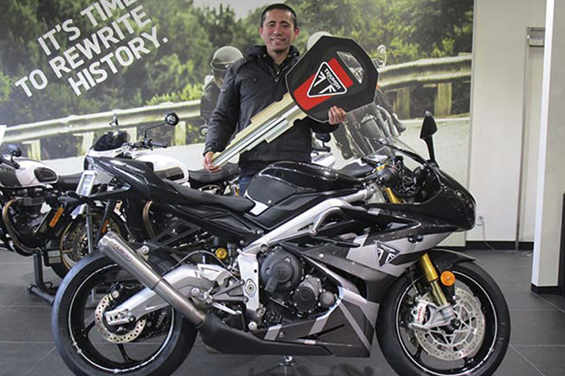 なおたん デイトナ765 moto2（2020） トライアンフ オーナーズスナップ