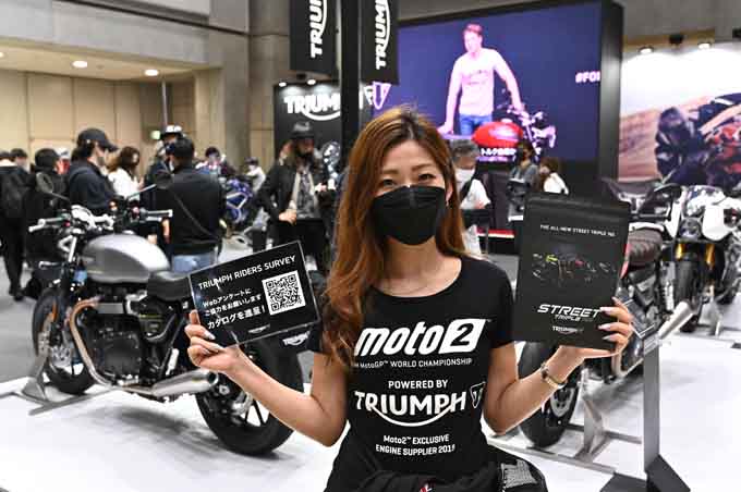 注目の新型ストリートトリプルなどが展示された「第50回東京モーターサイクルショー」トライアンフブースレポート！の07画像