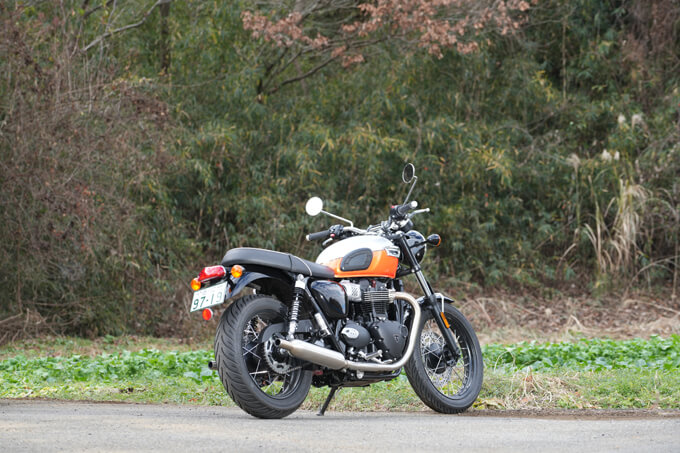 【トライアンフ ボンネビル T100 試乗記】ラフ＆ラギッド、これぞクラシックスポーツ06写真