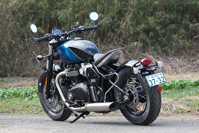 【トライアンフ ボンネビル ボバー 試乗記】ストリートレーサーの元祖、ここに極まる06写真